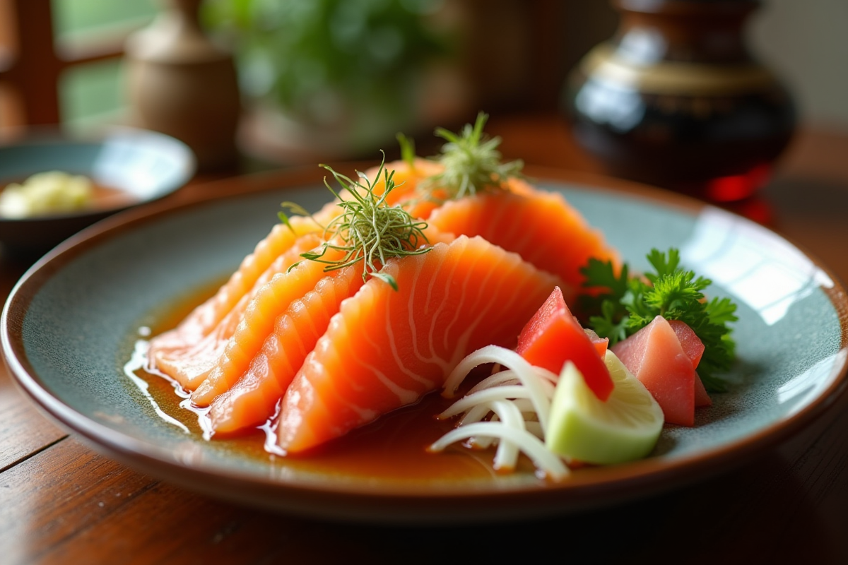 sashimi saumon